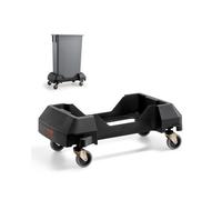 VEVOR Trash Can Dolly, Fit 16/23 Gallon Containers, Slim Trash Can Roller Base with 4 Lockable Wheels, 200lbs Weight Capacity, Heavy Duty Barrel Dolly