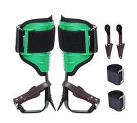 VEVOR Tree Climbing Spikes, 1 Pair Alloy Steel Climbing Spurs, 350lbs Load Capacity Tree Climbing Gear with Straps and Spike Protectors, Arborist Equipment for Climbers, Hunting, Fruit Picking, Green