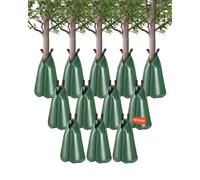 VEVOR Tree Watering Bag, 12 Packs 20 Gallons Watering Bags for New Trees, 5-9 Hours Slow Release Refillable Tree Drip Irrigation Bags with Zipper, Durable Tree Watering System for Deep Root Targeting