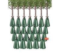 VEVOR Tree Watering Bag, 25 Packs 20 Gallons Watering Bags for New Trees, 5-9 Hours Slow Release Refillable Tree Drip Irrigation Bags with Zipper, Durable Tree Watering System for Deep Root Targeting