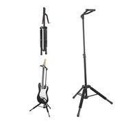 VEVOR Tripod Guitar Stand, 33 lbs/15 kg Load Capacity, Floor-Standing Foldable Guitar Stand Display Rack with 35.4-47.2 in/900-1200 mm Adjustable Height, for Guitar Acoustic Electric Classical Bass