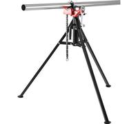 Vevor Tripod Pipe Chain Vise, 1/8"-5", 36.4", Portable Folding Steel Legs, Grab & Bend Pipes For Workshop
