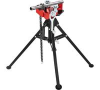 VEVOR Tripod Pipe Chain Vise | 1/8"-5" Pipe Capacity | 36.4" Length | Portable Folding Steel Legs | Grab, Support, and Bend Pipes | Ideal for Factory,