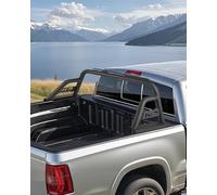 VEVOR Truck Bed Roll Bar, Universal Pickup Sport Adjustable Bar Chase Rack Compatible with Mid-Size Truck, Carbon Steel Construction with Extension Light Bracket, No Rack Included