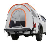 VEVOR Truck Bed Tent, 5.5'-6' Pickup Truck Tent with Rain Layer and Carry Bag, Waterproof PU2000mm Double Layer Truck Tent for Camping, Accommodate 2-