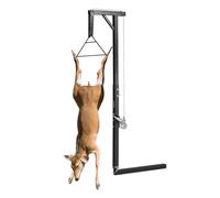 VEVOR Truck Hitch Game Hoist, 300 lbs Load Capacity, Hunting Deer Hoist with 2-inch Receiver, 360-Degree Swivel Shaft & Adjustable Height, Includes Gambrel Winch for Skinning & Cleaning Game