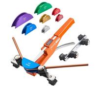 VEVOR Tubing Bender Kit, 1/4 to 7/8 Inch, Compact Ratcheting Tube Pipe | Bender, Ratchet Hand Bending Tool, with 7 Color Aluminium Alloy Dies, HVAC Tools, Copper HVAC Air Conditioning Refrigeration
