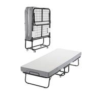 VEVOR Rollaway Bed, 31 in x 75 in Folding Bed with 5 in Mattress, Twin Size Foldable Bed with Sturdy Metal Frame & Memory Foam Mattress, Portable Twin Roll Away Bed with Mattress, for Adults, Guest