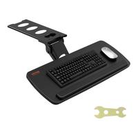 VEVOR Under-Desk Keyboard Tray Adjustable for Height and Tilt Slide-Out Design Spacious 25x9.8 Inch Surface Ideal for Home and Office Use