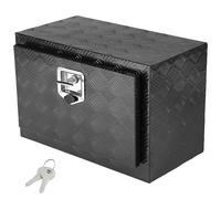 VEVOR Underbody Truck Box, 24" x 12" x 14" Pickup Storage Box, Heavy Duty Aluminum Diamond Plate Tool Box with Lock and Keys, Waterproof Trailer Storage Box with T-Handle Latch for Truck, Van, Trailer