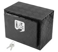 VEVOR Underbody Truck Box, 18" x 12" x 14" Pickup Storage Box, Heavy Duty Aluminum Diamond Plate Tool Box with Lock and Keys, Waterproof Trailer Storage Box with T-Handle Latch for Truck, Van, Trailer