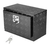 VEVOR Underbody Truck Box, 24" x 14" x 16" Pickup Storage Box, Heavy Duty Aluminum Diamond Plate Tool Box with Lock and Keys, Waterproof Trailer Storage Box with T-Handle Latch for Truck, Van, Trailer