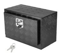 VEVOR Underbody Truck Box, 24" x 17" x 18", Heavy Duty Aluminum Diamond Plate Tool Box with Lock and Keys, Waterproof Trailer Storage Box with T-Handle Latch for Truck, Van, Trailer