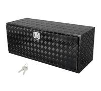 VEVOR Underbody Truck Box, 60" x 24" x 24" Pickup Storage Box, Heavy Duty Aluminum Diamond Plate Tool Box with Lock and Keys, Waterproof Trailer Storage Box with T-Handle Latch for Truck, Van, Trailer