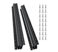VEVOR Undermount Drawer Slides, 32 inch, Full Extension Ball Bearing Under Stair Cabinet Rails, 260 LB Load Capacity Heavy Duty Bottom Stair Cabinet Glides Track Runners,for DIY Replacement, Black