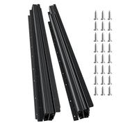 VEVOR Undermount Drawer Slides, 40 inch, Full Extension Ball Bearing Under Stair Cabinet Rails, 260 LB Load Capacity Heavy Duty Bottom Stair Cabinet Glides Track Runners,for DIY Replacement, Black