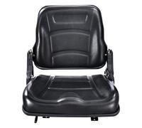 Vevor Universal Forklift Seat, Fold Down Tractor Seat With Adjustable Angle Back, 6.3-13.4 Inch Extended Slot
