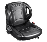 VEVOR Universal Forklift Seat,Tractor Seat with Adjustable Angle Back, Micro Switch and Seatbelt,Wrap-around Forklift Seat for Tractor Loader Excavator