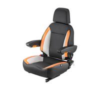 VEVOR Universal Forklift Seat, Tractor Seat with Adjustable Back, Armrest, Headrest & Safety Belt, Secure Tractor Seat with Micro Switch, Ergonomic Lawnmower Seat for Skid Loader Bulldozer