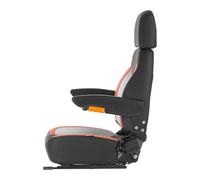 Vevor Universal Forklift Seat, Tractor Seat With Adjustable Back, Armrest, Headrest & Safety Belt, Secure Tractor Seat