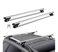 VEVOR Universal Roof Rack Cross Bars, 132 cm (52-inch) Aluminum Roof Rack Crossbars, Fit Raised Side Rail with Gap, 90KG Load Capacity, Adjustable Crossbars with Locks, for SUVs, Sedans, and Vans