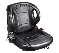 VEVOR Universal Forklift Seat,Tractor Seat with Adjustable Angle Back, Micro Switch and Seatbelt,Wrap-around Forklift Seat for Tractor Loader Excavator