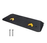 VEVOR Upgraded Rubber Threshold Ramp, 1.5" Rise Wheelchair Ramp Doorway, Natural Curb Ramp Rated 33069 lbs Load Capacity, Non-Slip Textured Surface Rubber Curb Ramp for Wheelchair and Scooter