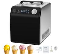 VEVOR Upright Automatic Ice Cream Maker with Built-in Compressor, 2 Quart No Pre-freezing Fruit Yogurt Machine, Stainless Steel Electric Sorbet Maker,