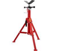 VEVOR V Head Pipe Stand 0.3-30.5 cm Capacity, Adjustable Height 71.1-132.1 cm, Pipe Jack Stands 1133.9 kg Load Capacity, Portable Folding Pipe Stands,