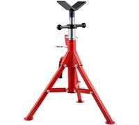 Vevor V Head Pipe Stand, 1/8-12", 24-42" Adj, 2500 Lbs Portable Folding Support Stand For Piping Apps