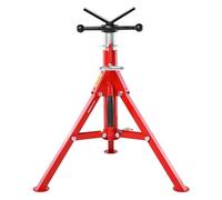 VEVOR V Head Pipe Stand 1/8"-12" Capacity, Adjustable Height 24"-42", Pipe Jack Stands 2500 lb. Load Capacity, Portable Folding Pipe Stands, Carbon Steel Body More Durable