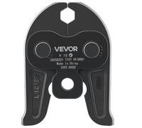 VEVOR V15 Pressing Jaw, 15mm Press Jaw for V-Type Stainless Steel Pipes, High-Strength Carburized Steel Crimping Jaws Compatible with Standard Press T