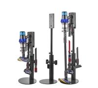VEVOR Vacuum Stand, Compatible with Dyson V7 V8 V10 V11 V12 V15 SV10 SV12 SV14 SV18 SV21 Upright Vacuum Cleaners & Accessories, Stable Vacuum Stand Holder with 3 Clips and Adjustable Height