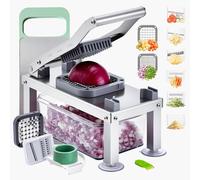 VEVOR Vegetable Chopper Mandoline Slicer, All-in-1 Food Veggie Cutter with 8 Stainless Steel Blades, Cheese Grater Onio