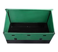Vevor Veovr Outdoor Storage Box, 150 Gallon Waterproof Pe Tarpaulin Deck Box With Galvanized Frame, All-Weather Protection