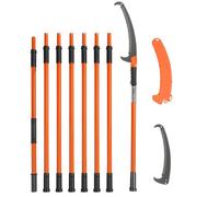 Vevor Versatile Manual Pole Saw 2.2 To 8.2 M Extendable With Sharp Steel Blade For High Branch Trimming