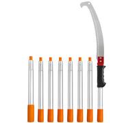 Vevor Versatile Manual Pole Saw 4.6-9.8 Ft Extendable With Sharp Steel Blade For Tree Pruning
