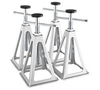 VEVOR RV Stabilizer Jacks, 4 Pack Aluminum RV Leveling Jacks, RV Stack Jacks for RV Travel Trailer Camper, Single Screw Jack Support up to 6000 Lbs, Adjustable from 11 inch to 17 inch