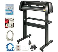 VEVOR Vinyl Cutter Machine, 34 Inch Paper Feed Cutting Plotter Bundle Adjustable Force & Speed Vinyl Printer, LCD Display Windows Compatible Sign Making kit with Signmaster Software
