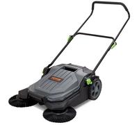 VEVOR Walk-behind Hand Push Floor Sweeper 25.6" Width 5 Gallon Waste Container