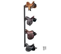 VEVOR Wall Mount Saddle Rack Four Tiers Western & English Horse Saddle Holder