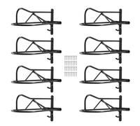 VEVOR Wall Mount Saddle Rack, 27.3 x 16.3 x 12.5 in, 8 Packs Horse Saddle Rack with Pad Bar, Portable Saddle Stand for English & Western Saddle, Horse