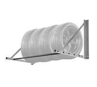 VEVOR Wall Mounted Folding Tire Rack, 32" - 48" Adjustable Tire Rack, Q235 Heavy-Duty Steel Tire Storage Rack for R14-R20 inch Standard Tires, Max 300lbs Load Capacity for Garage Workshop Repair Shop