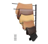 Vevor Wall Mounted Saddle Rack, 30.9 X 29.9 X 5.5 In, Swing Out Saddle Holder, Six Tiers Horse Saddle Stand, Horse Pad