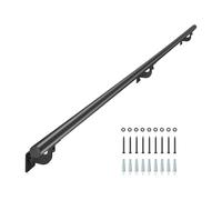 VEVOR Wall Mounted Stair Handrail, 1825mm Pipe Staircase Handrail, Black Galvanized Aluminum, 32mm Pipe Diameter, Indoor&Outdoor Staircase Railing, Industrial Hand Rail for Steps, Security Baluster