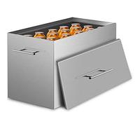 VEVOR Stove Top, Boiling Water 2 Canning Racks, 304 Food Grade Stainless Steel Large Stock Pot, Flat Bottom Brushed Canner, Holds 15 Quart Jars, Grey, Medium