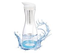 VEVOR Water Filter Pitcher, 6 Cup Glass Water Filter Dispenser, Fast & Compact Fridge-friendly Water Filtration System, No BPA, Lasts 3 Months or 211 Gallons, Reduces Chlorine, Rust, Odors, PFOA/PFOS