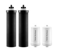 VEVOR Water Filters Replacement, Purification Elements, Replacement Filters, Gravity Water Filter System, Compatible with Most Brands, Pack of 4 (2 Ac