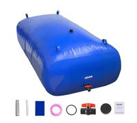 VEVOR Water Storage Bladder, 264 Gallon (1000L) Water Storage Container Tank, 1000D PVC Extra-Large Capacity Soft Bag Bladder, Foldable Portable for Garden Irrigation, Camping, RV, Fire Prevention