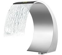 VEVOR Waterfall Fountain for Swimming Pool Stainless Steel, Metal, Silver, 20x40cm